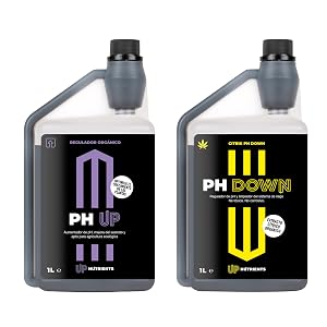Kit pH UP y DOWN regulador pH hidroponía